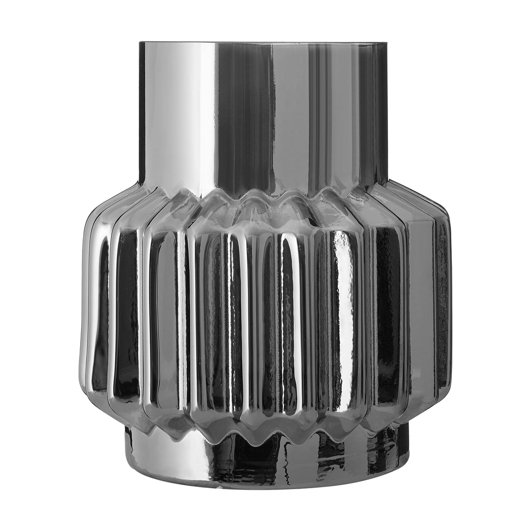 Anzio Small Silver Glass Vase