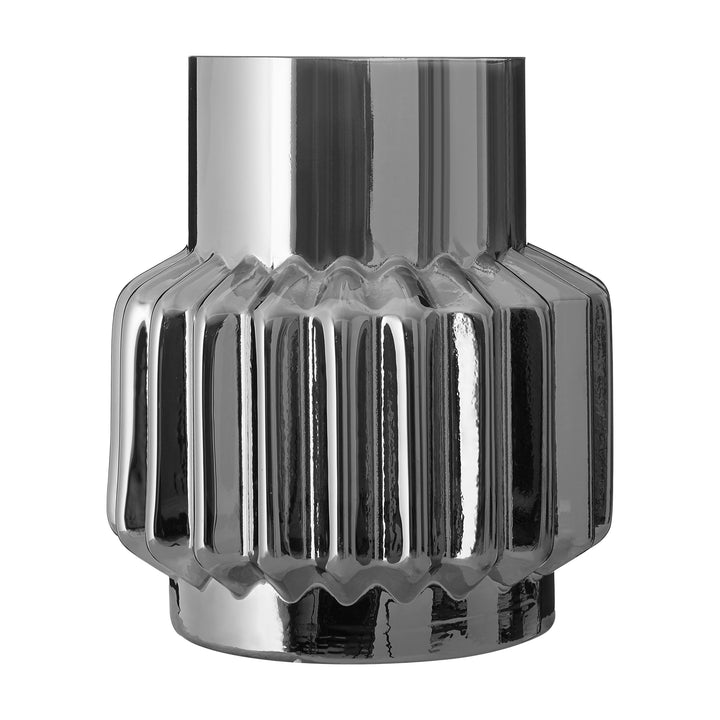 Anzio Small Silver Glass Vase