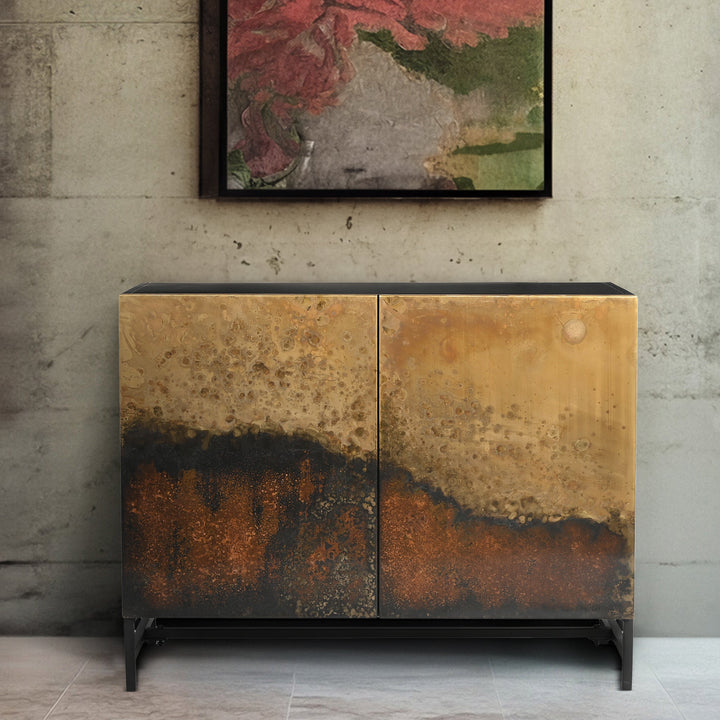 Almira Two Door Iron Cabinet