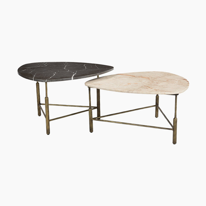 Granada Marble Coffee Table Set of 2