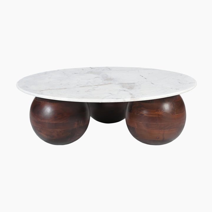 Sevilla White Marble Top Coffee Table