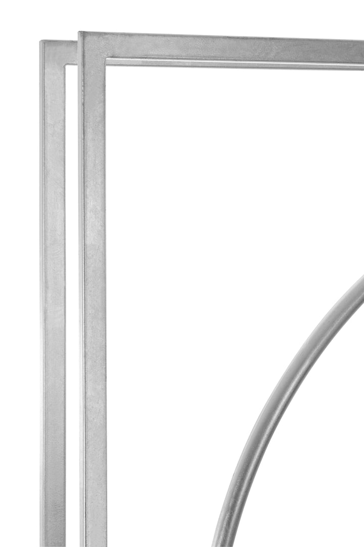 Noto Silver Metal Wall Clock