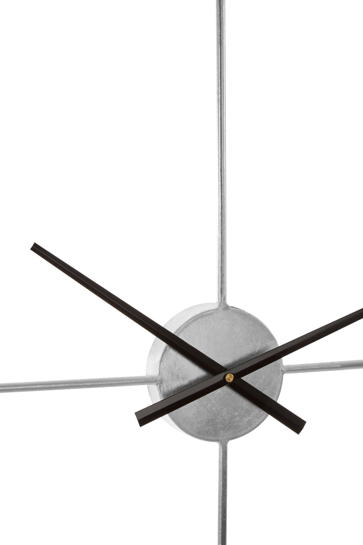 Noto Silver Metal Wall Clock