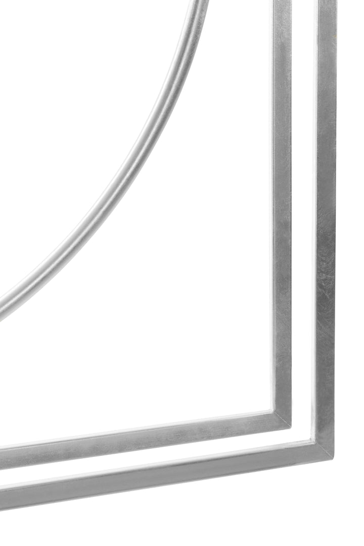 Noto Silver Metal Wall Clock