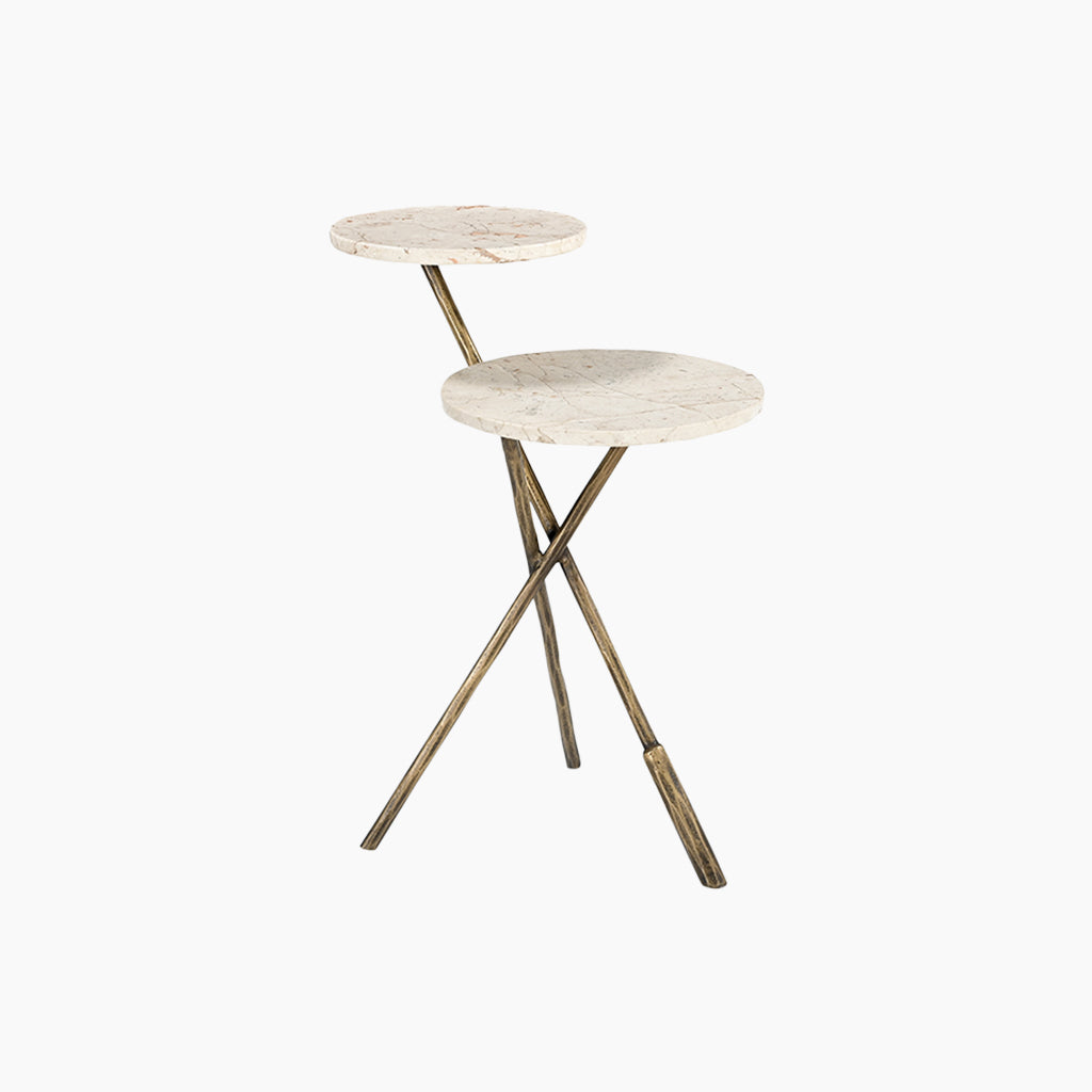 Albacete Italian Marble End Table