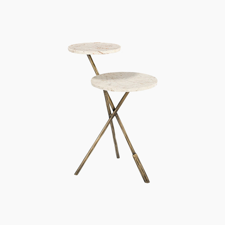 Albacete Italian Marble End Table