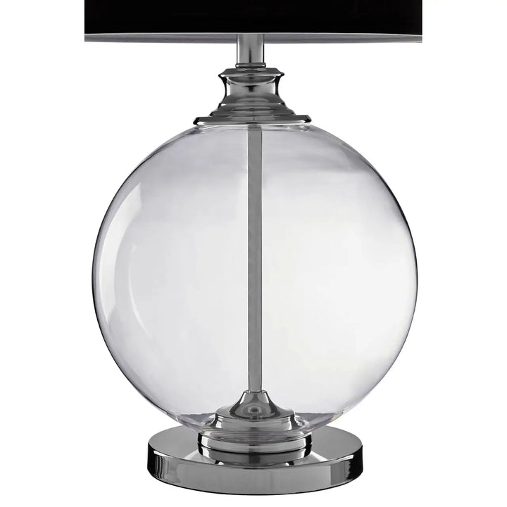 Piazza Black Silk Table Lamp