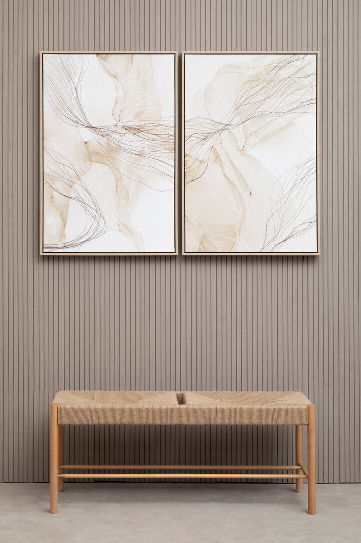 Sutri Set Of Two Natural Abstract Wall Art