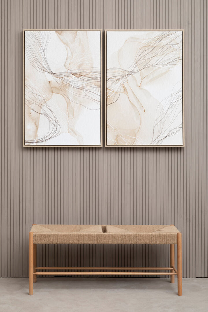 Sutri Set Of Two Natural Abstract Wall Art