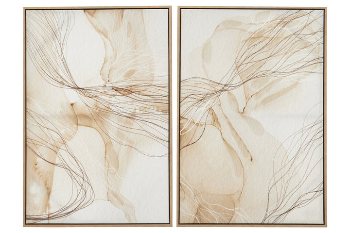 Sutri Set Of Two Natural Abstract Wall Art