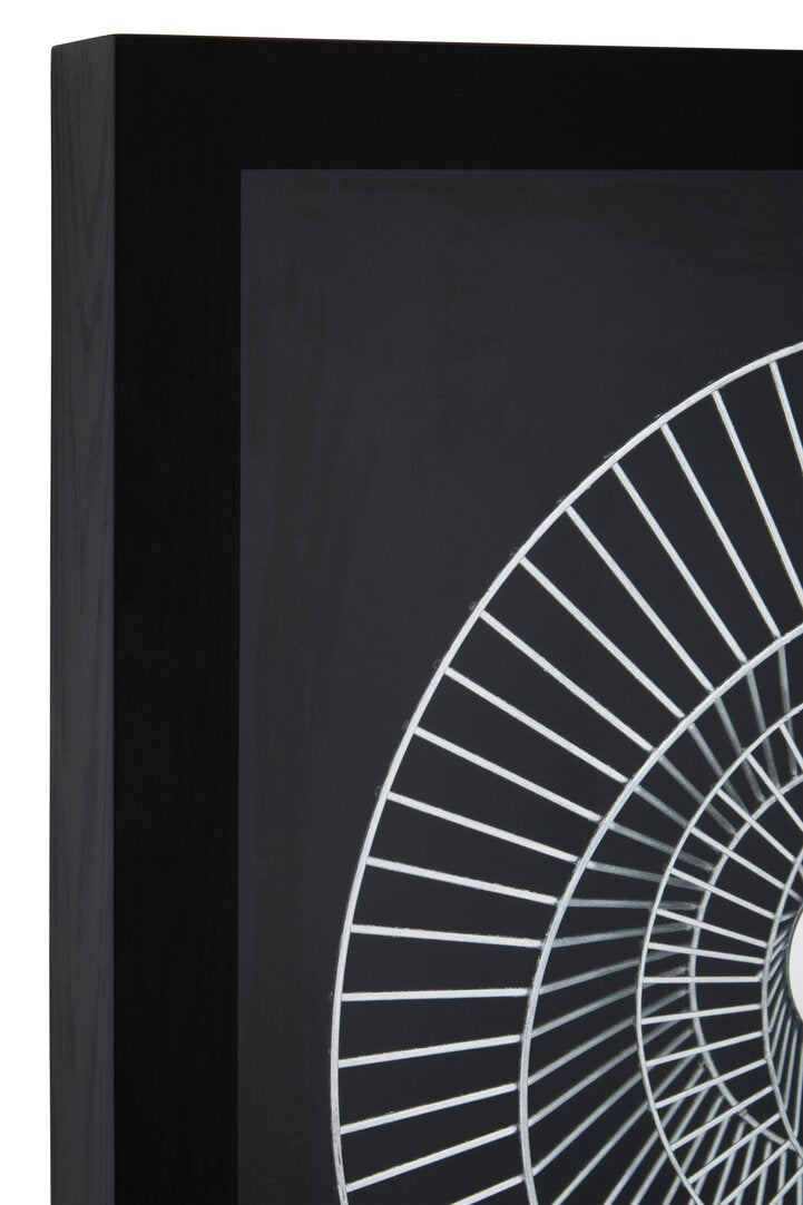 Riva Silver And Black Wall Art