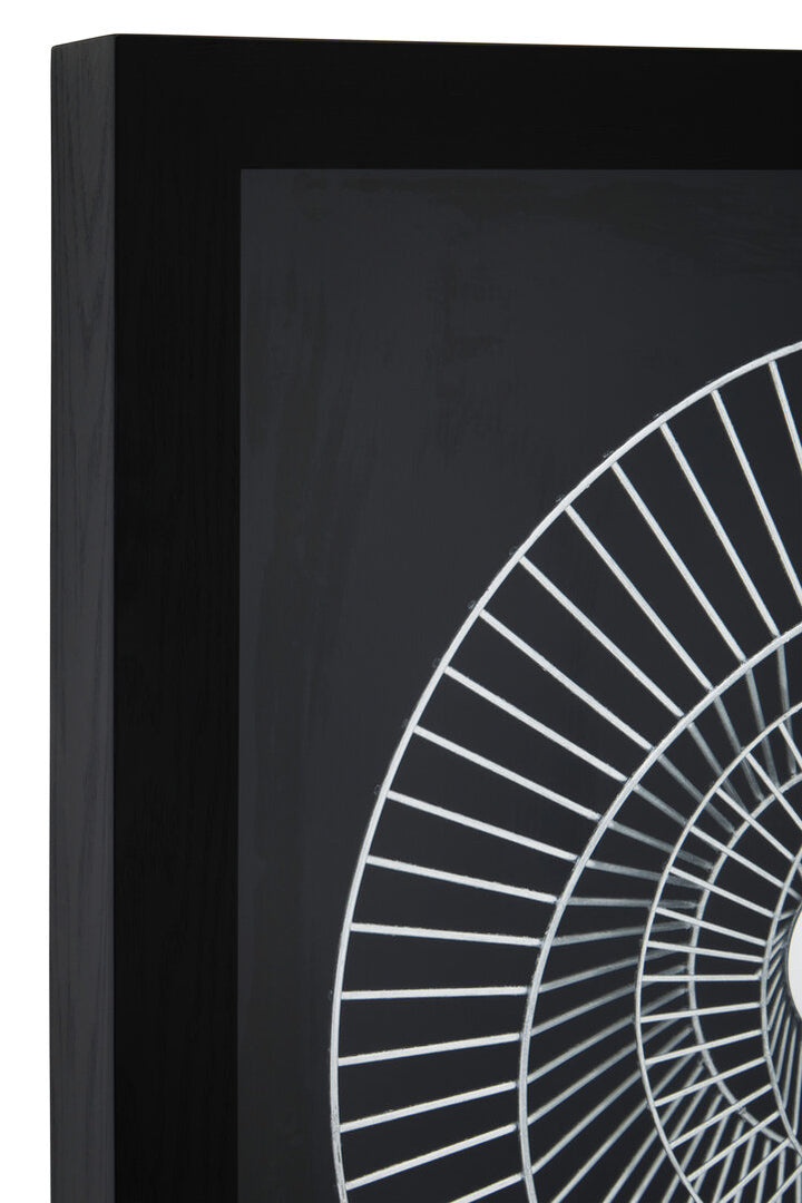 Riva Silver And Black Wall Art