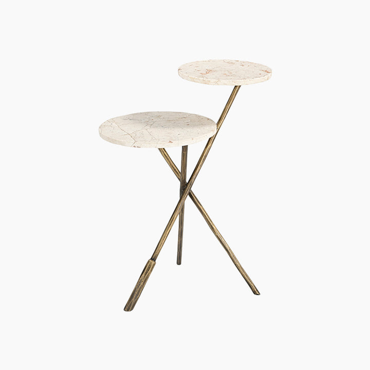 Albacete Italian Marble End Table