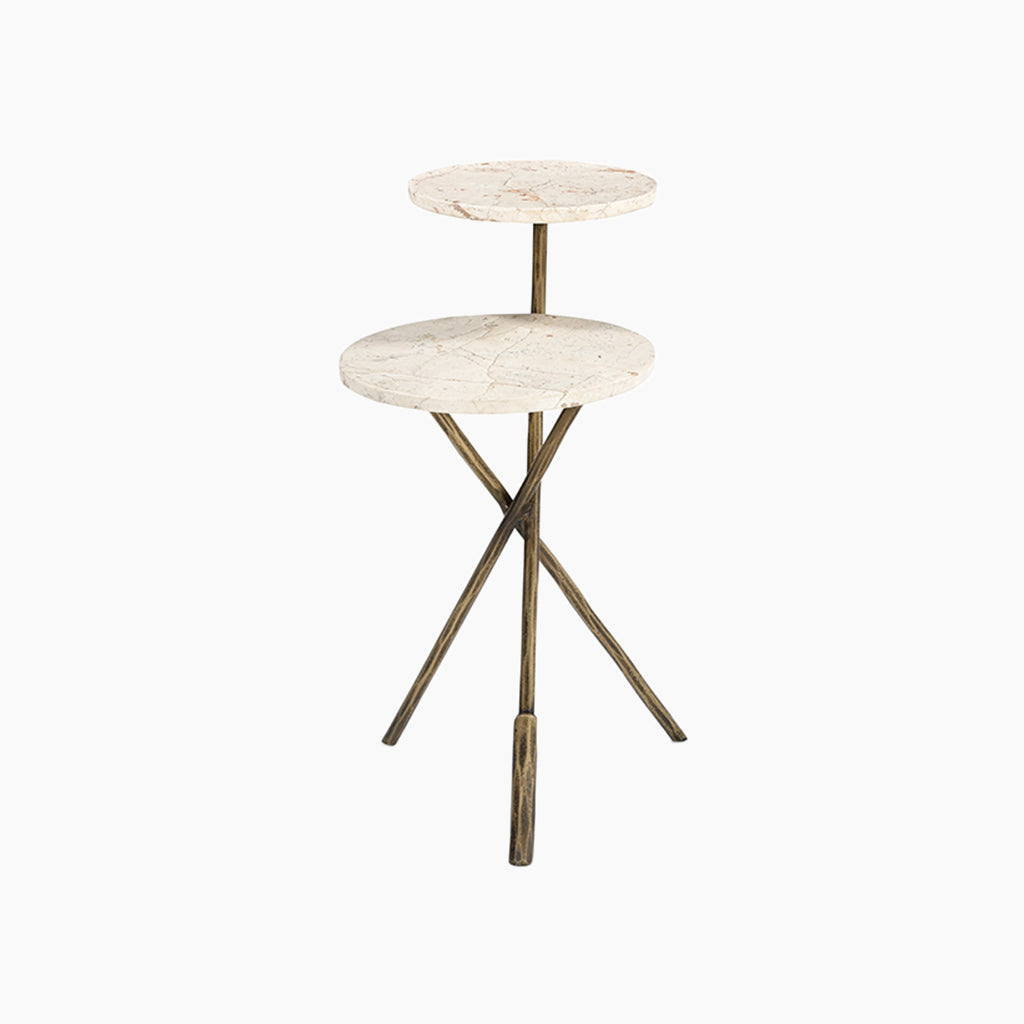 Albacete Italian Marble End Table