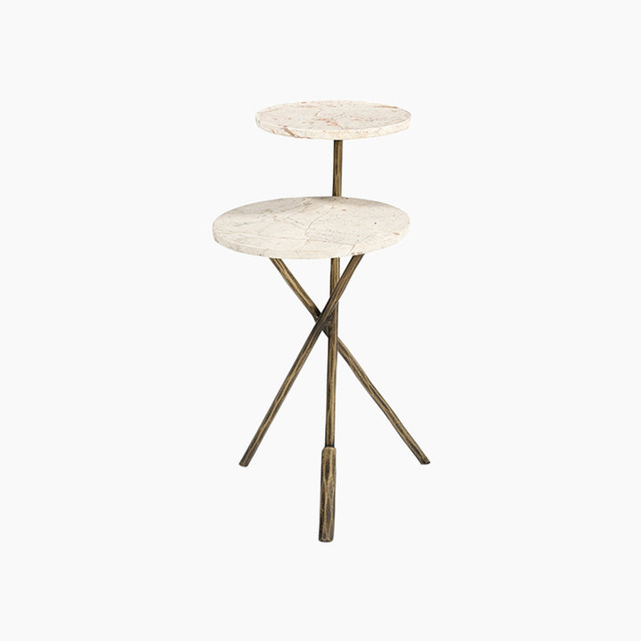 Albacete Italian Marble End Table