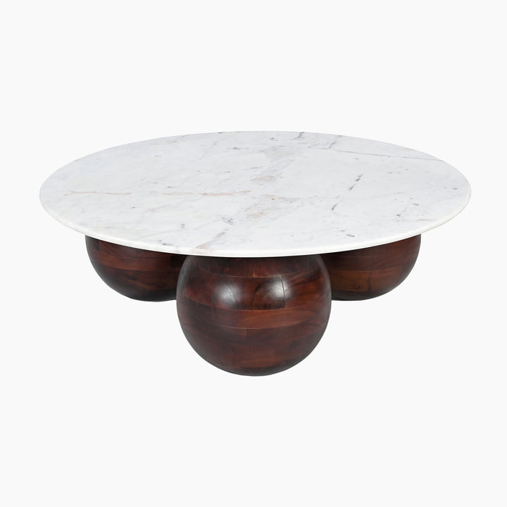 Sevilla White Marble Top Coffee Table