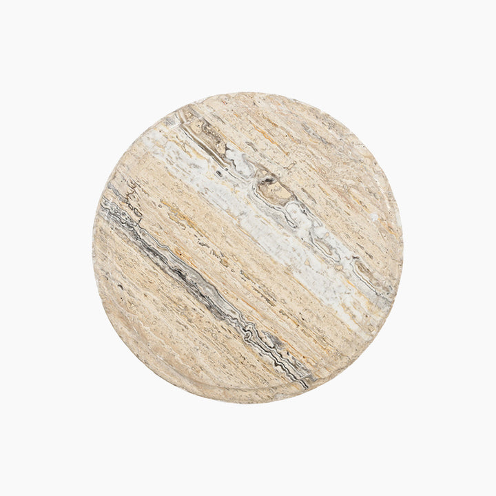 Almaden Italian Marble Set of 2 End Tables