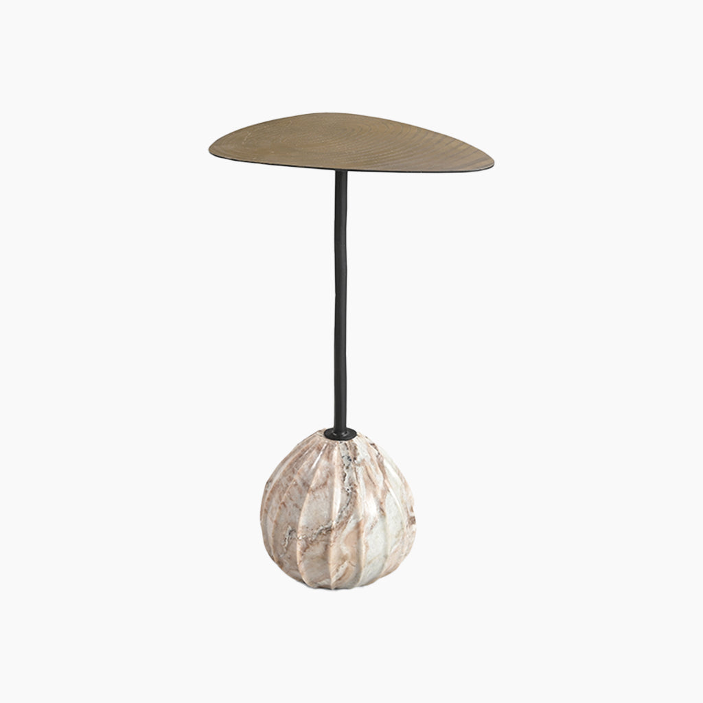 Toledo Indian Marble Set of 2 End Tables