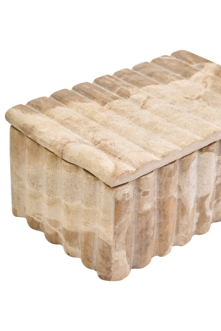 Corio Rectangular Chocolate Marble Box