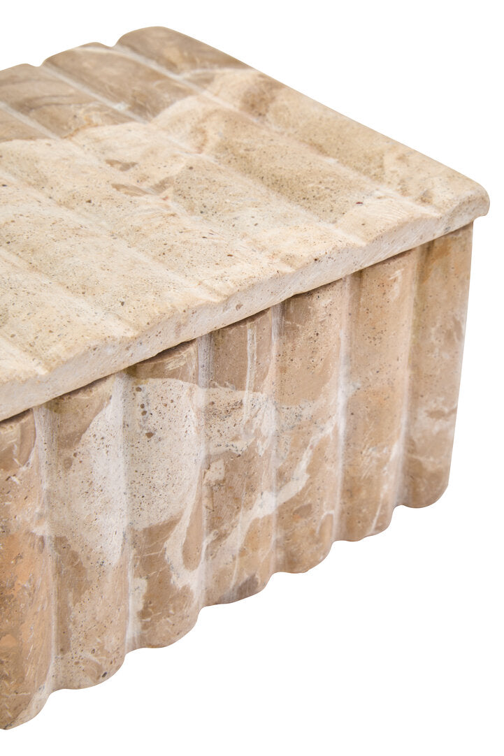 Corio Rectangular Chocolate Marble Box