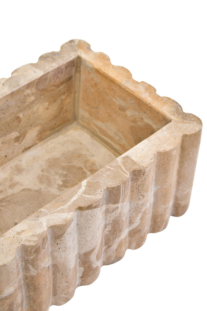 Corio Rectangular Chocolate Marble Box