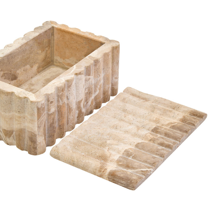 Corio Rectangular Chocolate Marble Box