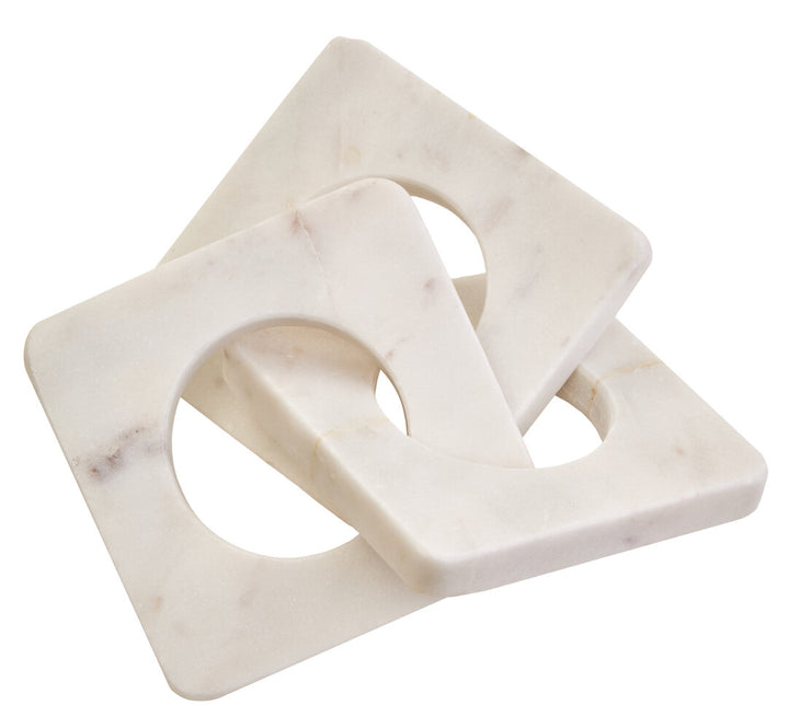 Sorso White Marble Three Link Chain