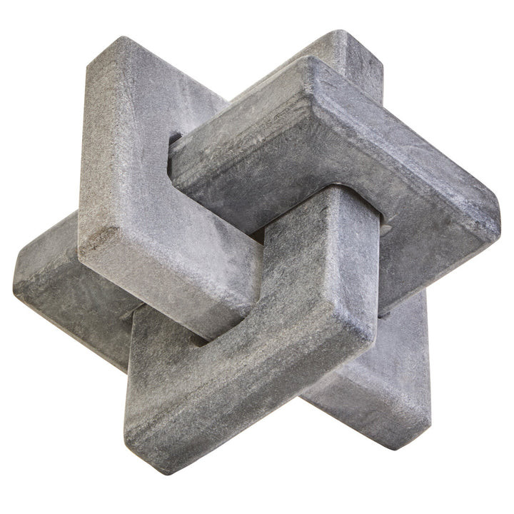 Sorso Grey Marble Knot Sculpture