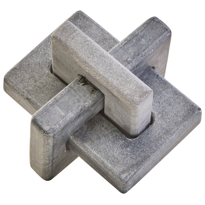 Sorso Grey Marble Knot Sculpture