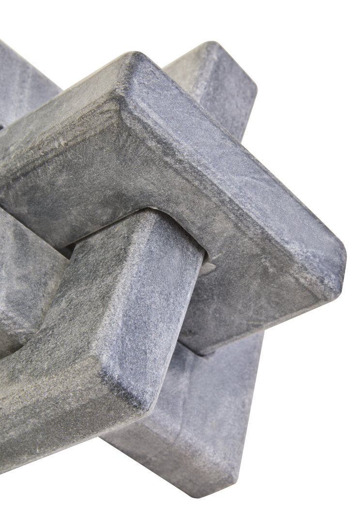 Sorso Grey Marble Knot Sculpture