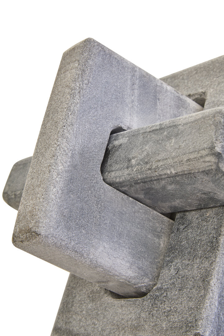 Sorso Grey Marble Knot Sculpture