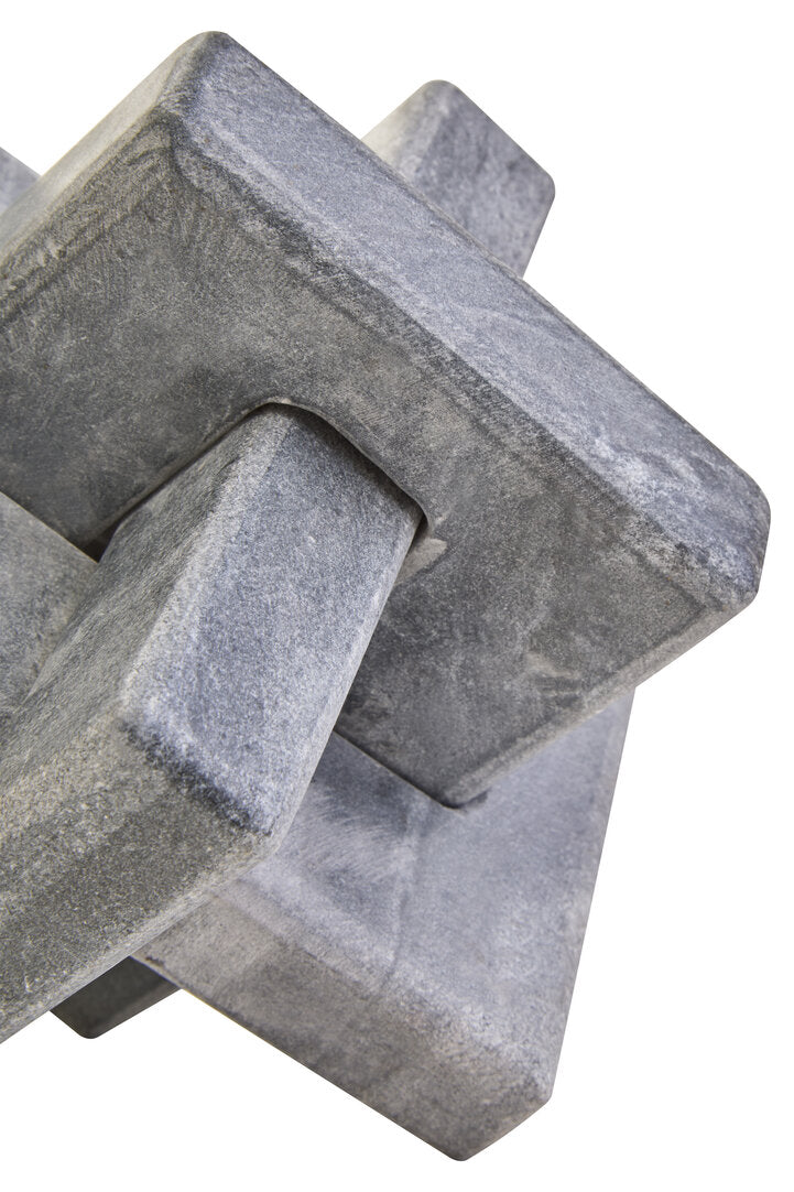 Sorso Grey Marble Knot Sculpture