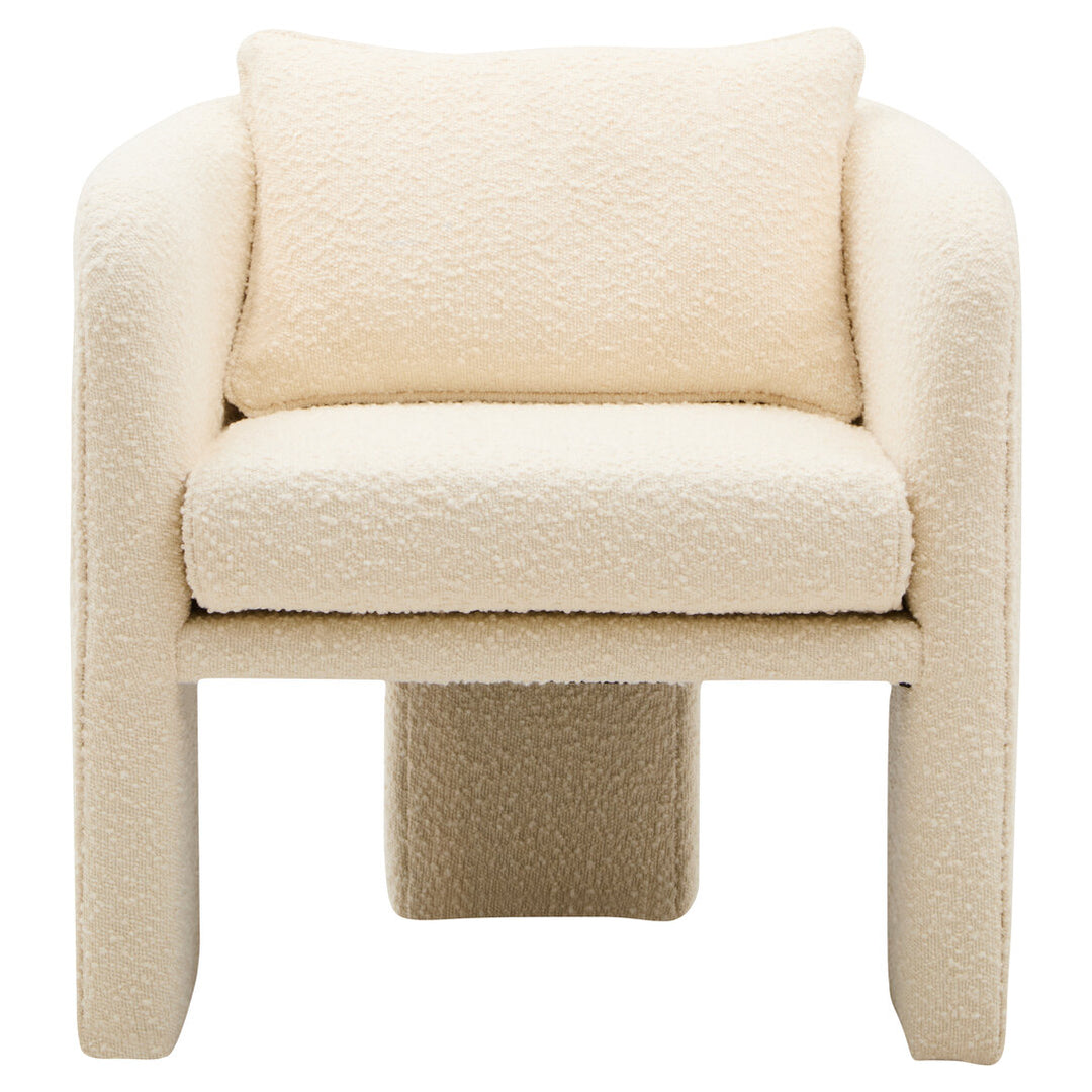 Nemi Ivory Boucle Curved Armchair