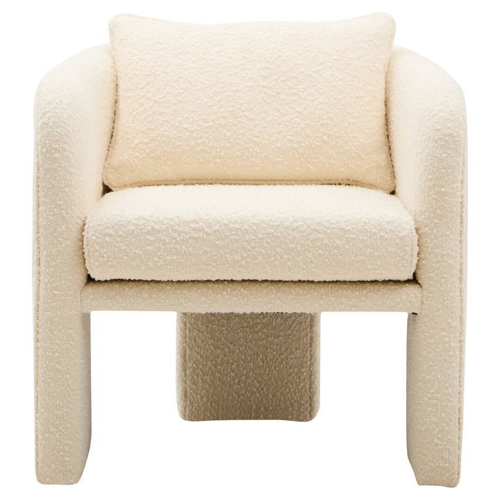 Nemi Ivory Boucle Curved Armchair