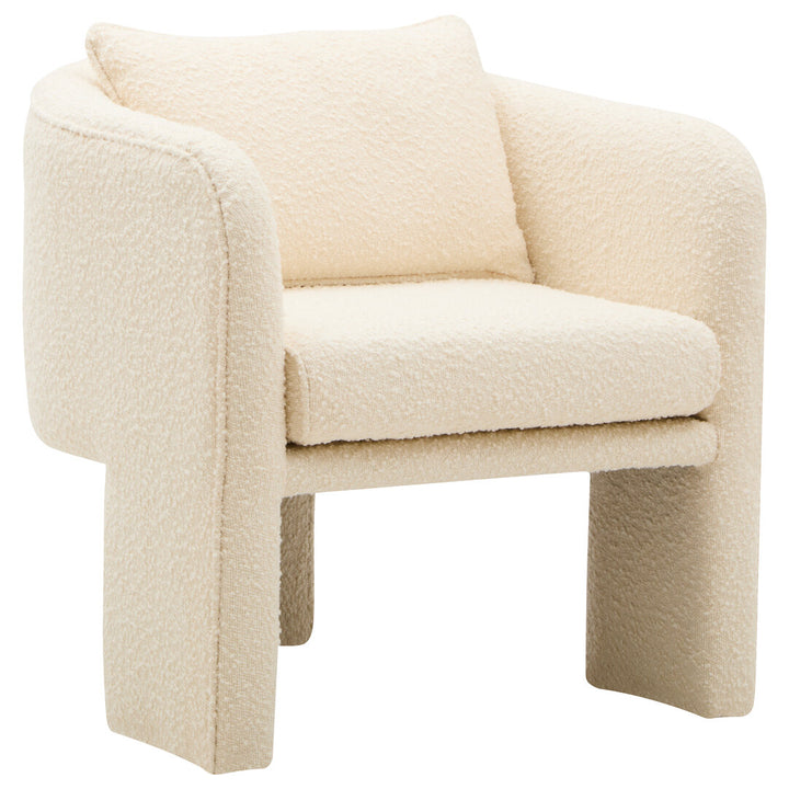 Nemi Ivory Boucle Curved Armchair