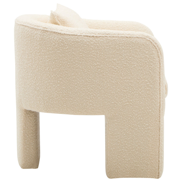 Nemi Ivory Boucle Curved Armchair
