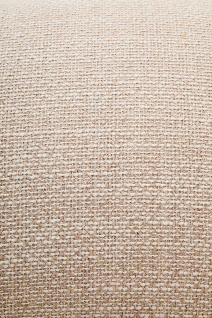 Alzano Cream Linen 3 Seater Curved Sofa