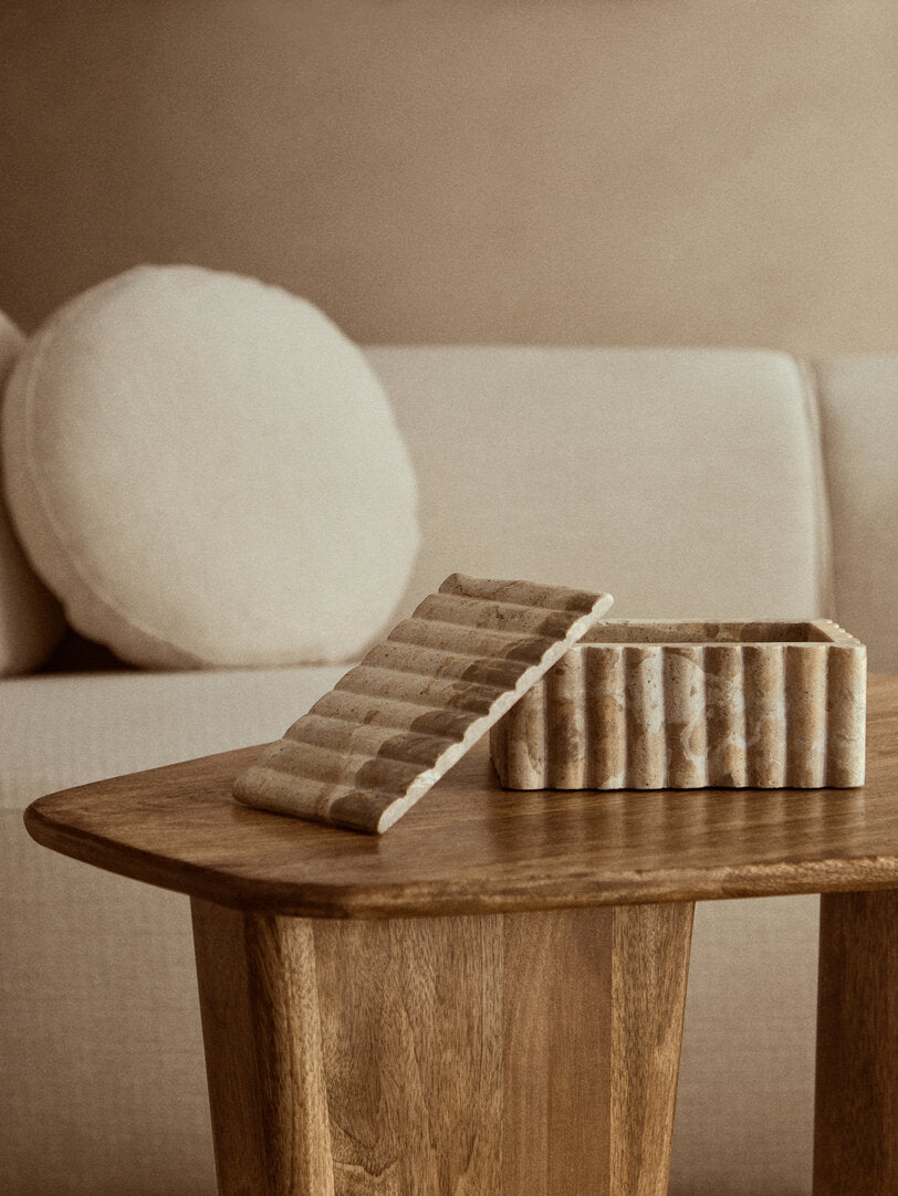 Corio Rectangular Chocolate Marble Box