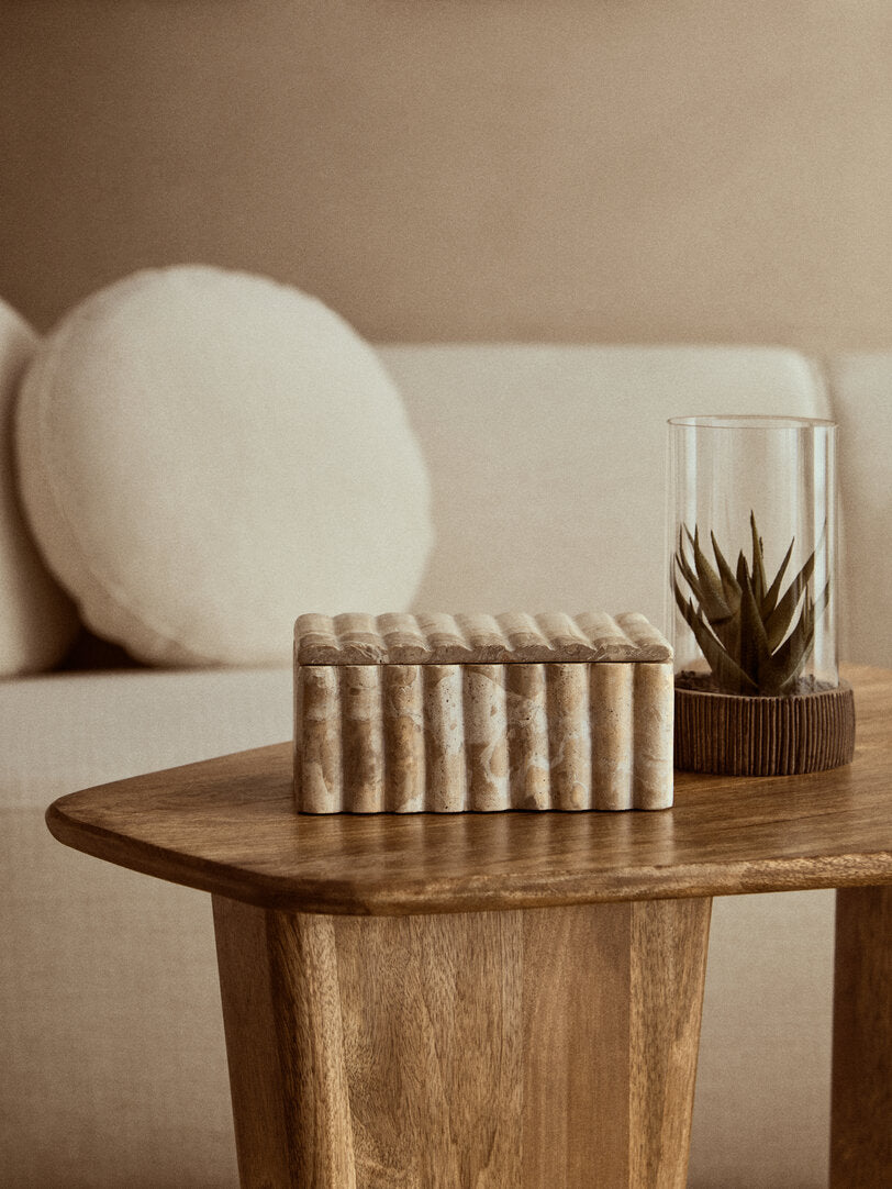 Corio Rectangular Chocolate Marble Box