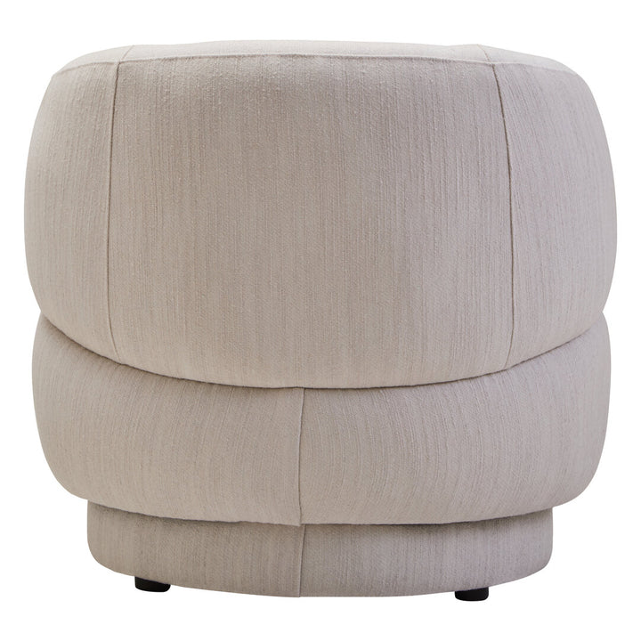 Arona Ivory Linen Curved Chair