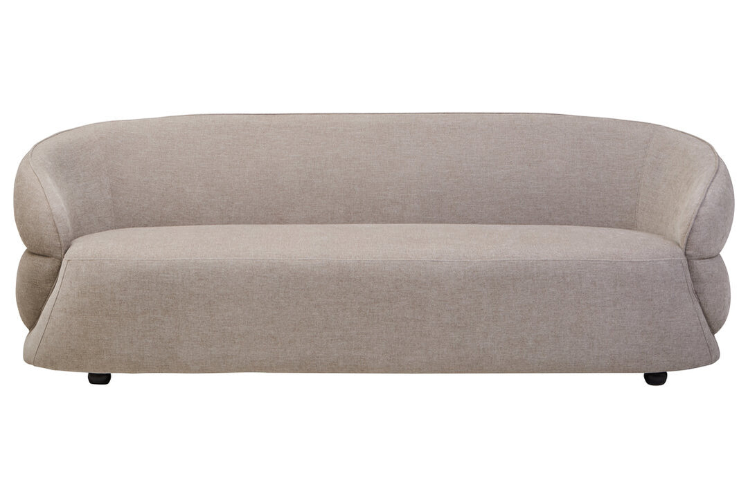 Fiano Taupe Chenille Three Seater Sofa