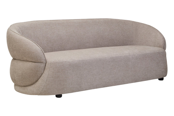 Fiano Taupe Chenille Three Seater Sofa