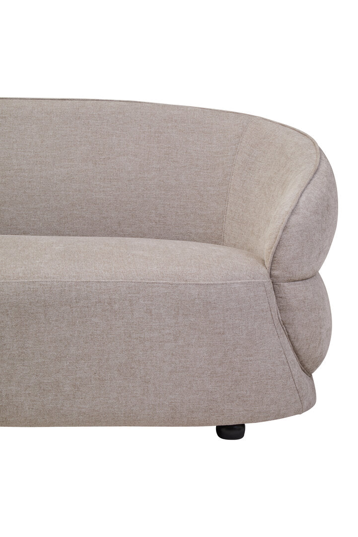 Fiano Taupe Chenille Three Seater Sofa