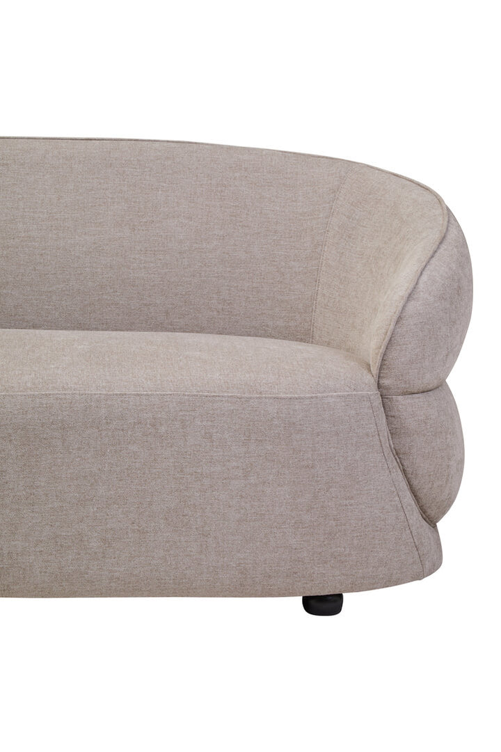 Fiano Taupe Chenille Three Seater Sofa