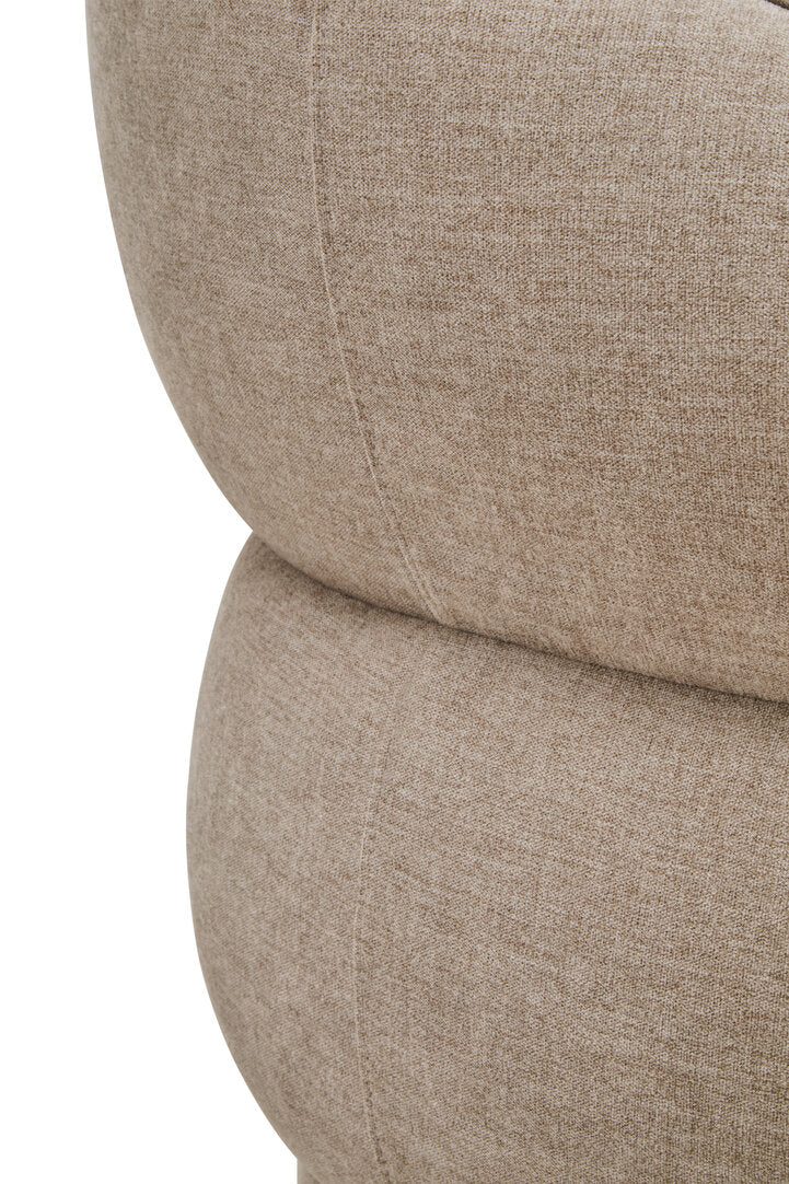 Fiano Taupe Chenille Three Seater Sofa
