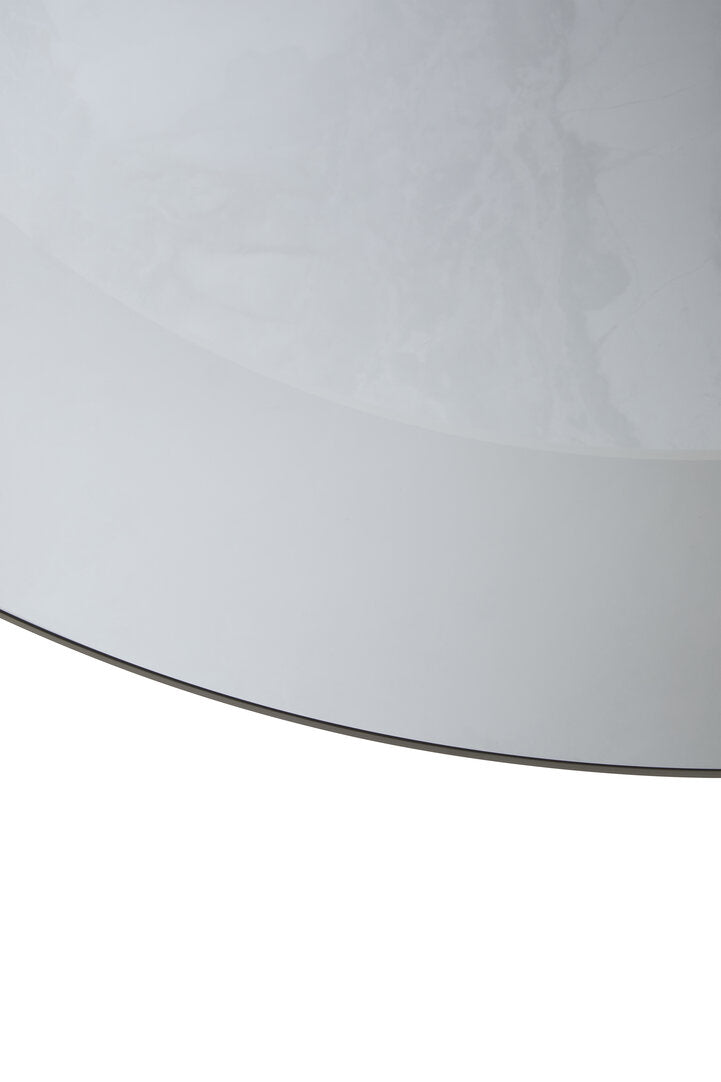 Arpino Round Grey Glass And Ceramic Large Coffee Table