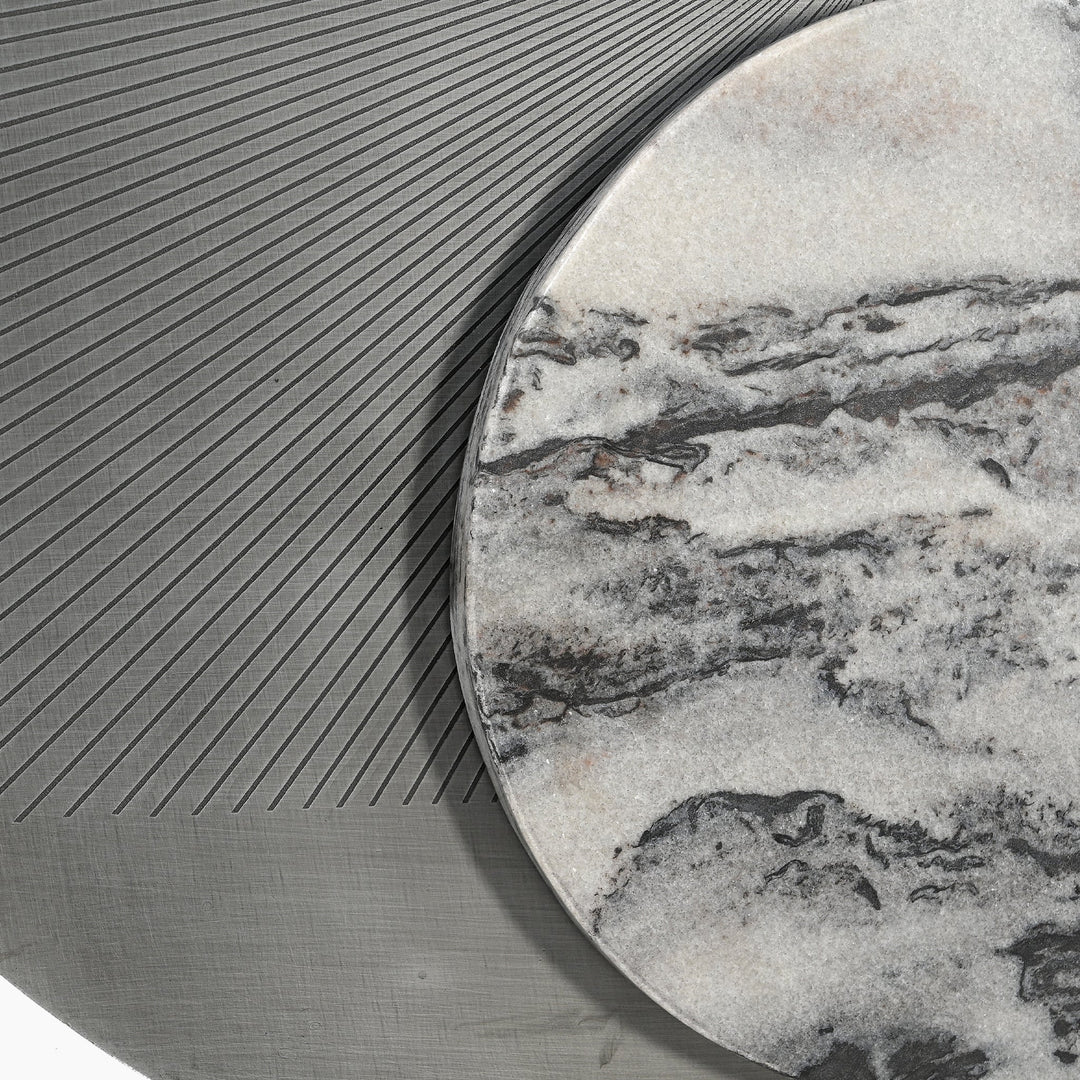 Sotogrande Set of 3 Iron and Marble Wall Art