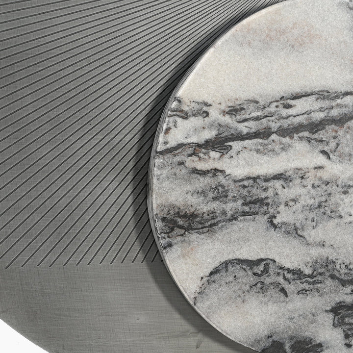 Sotogrande Set of 3 Iron and Marble Wall Art