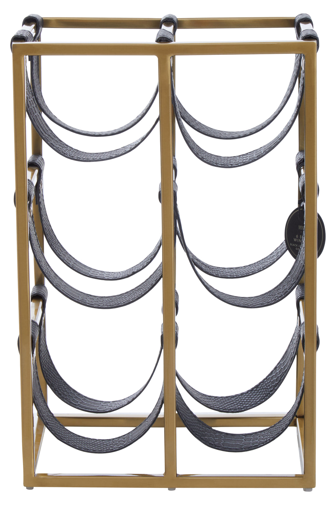 Soho Black and Gold Wine Rack