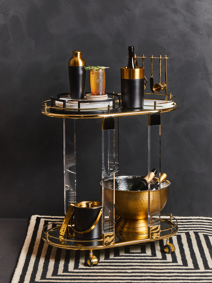 Soho Black and Gold Cocktail Shaker